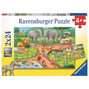 Ravensburger Kinderpuzzle - 07813 Ein Tag im Zoo - Puzzle...