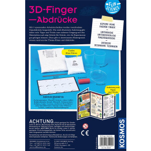 Fun Science 3D-Fingerabdr&uuml;cke