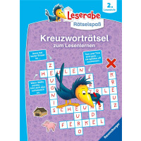 Ravensburger Leserabe Rätselspaß - Kreuzworträtsel zum Lesenlernen - 2. Lesestufe, Rätselbuch ab 7 Jahre