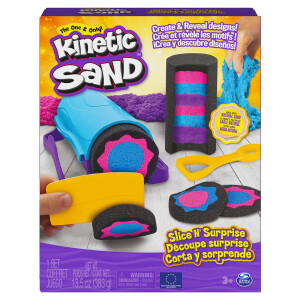 Kinetic Sand Slice n Surprise Set - mit 3 Sandfarben und...