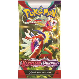Pokémon-Sammelkartenspiel: Boosterpack Karmesin & Purpur