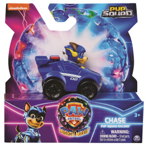 PAW Patrol: Der Mighty Kinofilm, Pup Squad Racers Sortiment mit Mini-Flitzern und fest verbauter Welpenfigur, geeignet für Kinder ab 3 Jahren