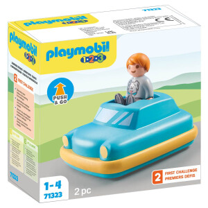 PLAYMOBIL 71323 1.2.3: Push &amp; Go Car