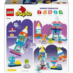 LEGO DUPLO Town 10422 3-in-1-Spaceshuttle f&uuml;r viele...