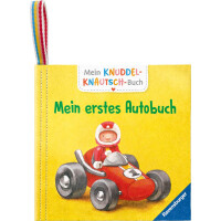 Mein Knuddel-Knautsch-Buch: Mein erstes Autobuch, weiches Stoffbuch, waschbares Badebuch, Babyspielzeug ab 6 Monate