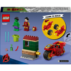 LEGO Super Heroes 76287 Iron Man mit Bike und der Hulk