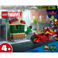 LEGO Super Heroes 76287 Iron Man mit Bike und der Hulk