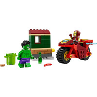 LEGO Super Heroes 76287 Iron Man mit Bike und der Hulk