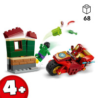 LEGO Super Heroes 76287 Iron Man mit Bike und der Hulk