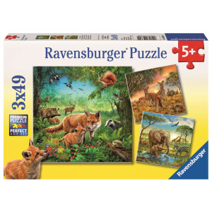 Ravensburger Kinderpuzzle - 09330 Tiere der Erde - Puzzle...