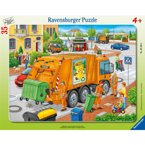 Ravensburger Kinderpuzzle - 06346 Müllabfuhr -...