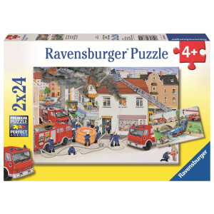 Ravensburger Kinderpuzzle - 08851 Bei der Feuerwehr -...