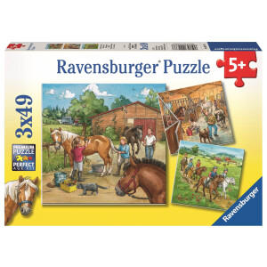 Ravensburger Kinderpuzzle - 09237 Mein Reiterhof - Puzzle...
