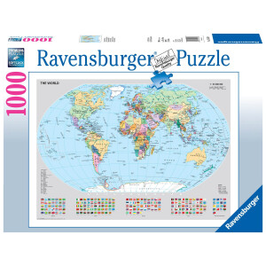 Ravensburger Puzzle 15652 - Politische Weltkarte - 1000...