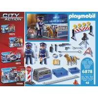 PLAYMOBIL 6878 Polizei-Straßensperre